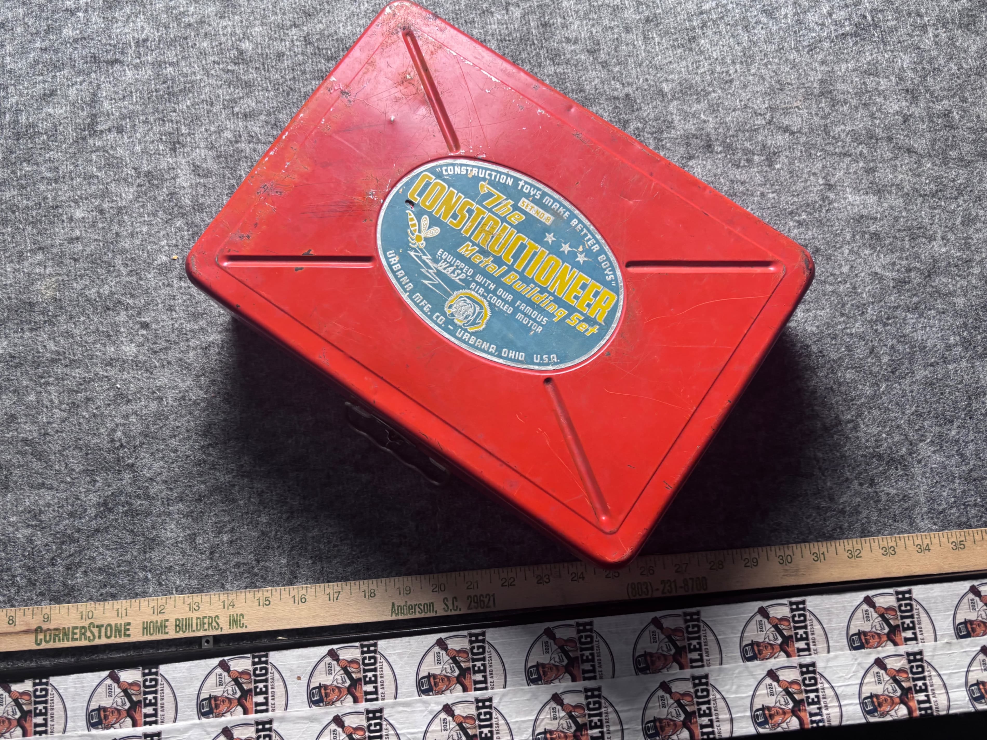 Vintage 1940’s Constructioneer Metal Building Set by U.S.A. Toy - Thumbnail 2